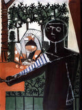 Pablo Picasso devant le jardin Art A4 Photo Print