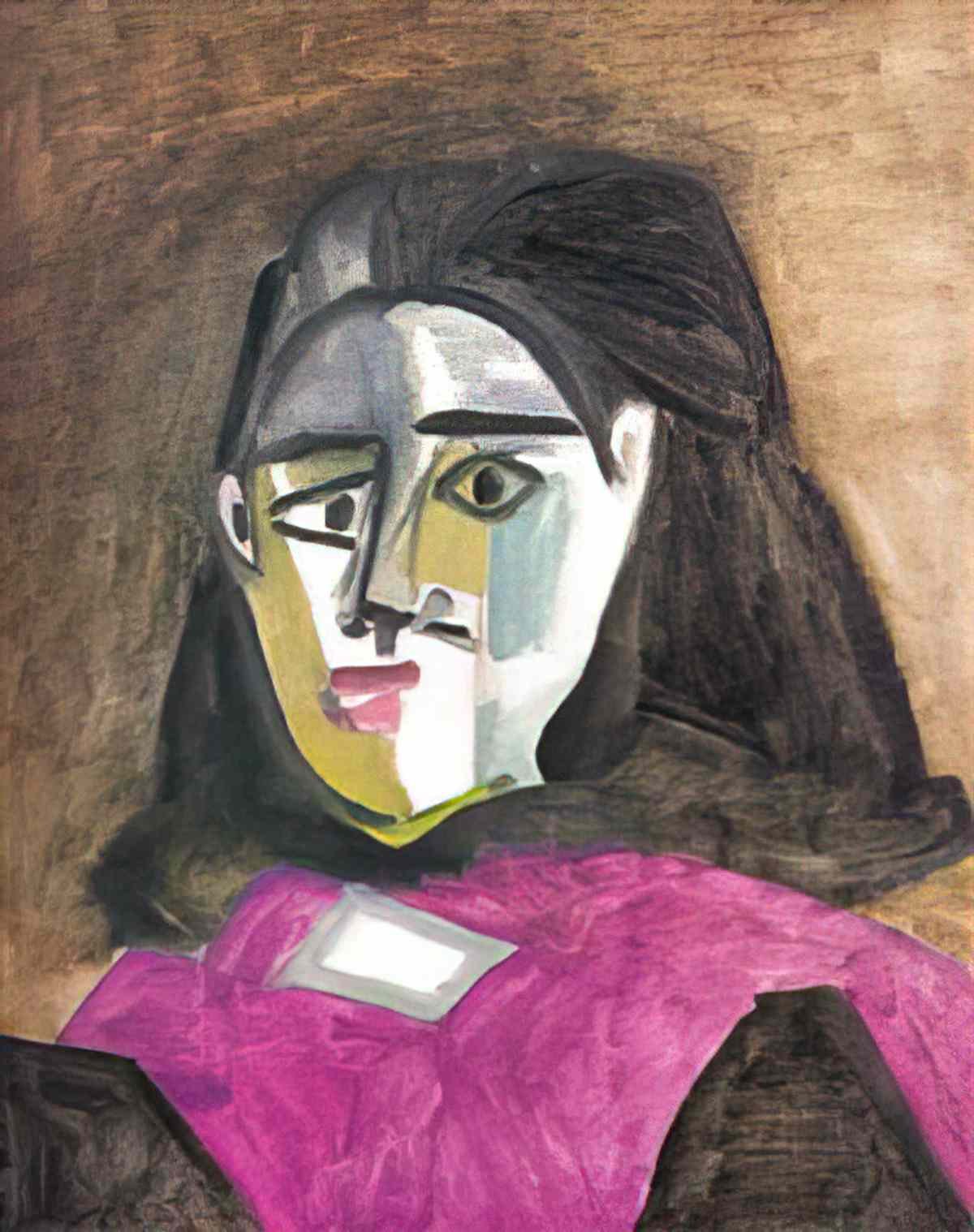 Pablo Picasso dora maar au châle mauve Art A4 Photo Print