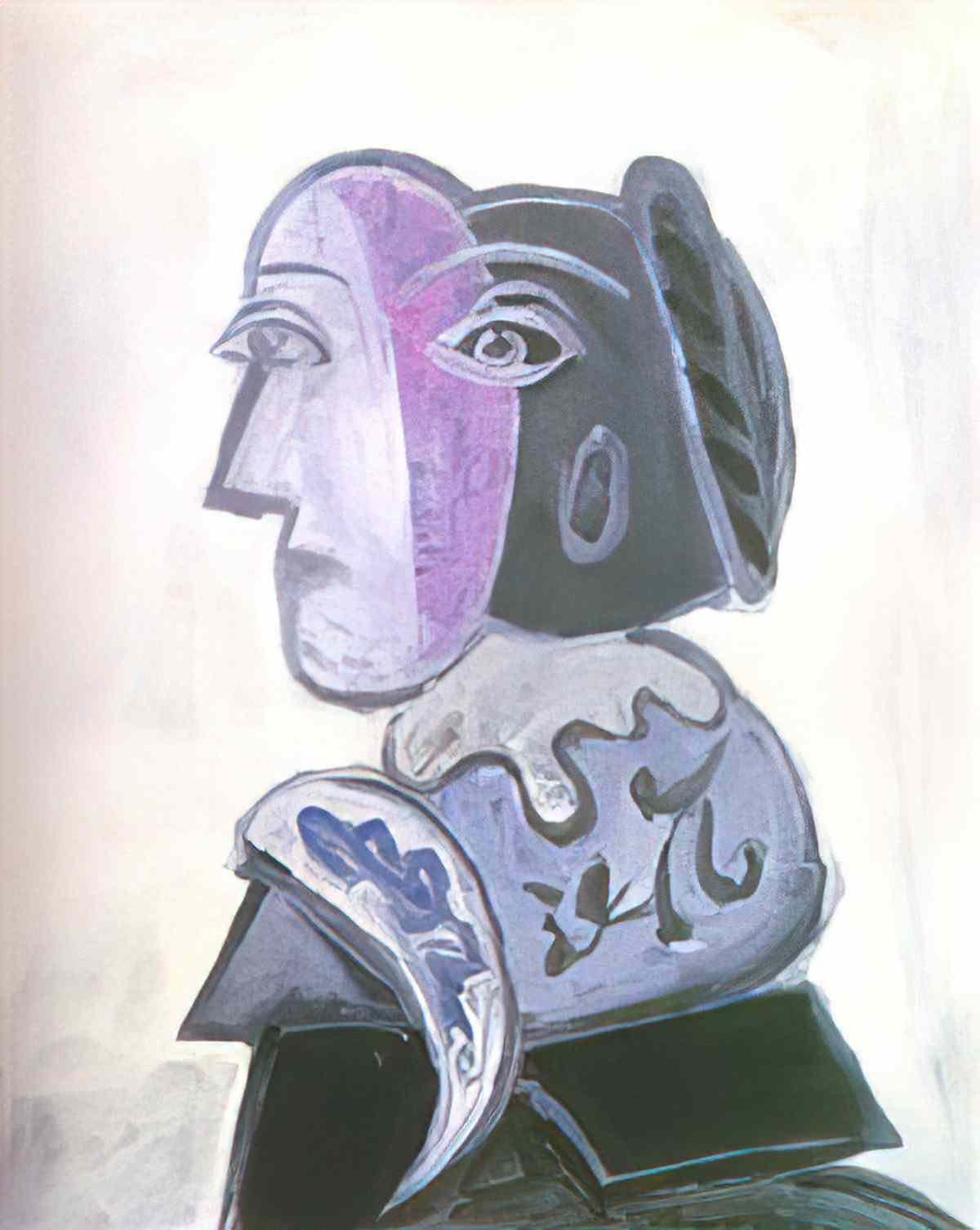 Pablo Picasso dora maar au chignon noir Art A4 Photo Print