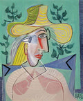 Pablo Picasso femme a la collerette Art A4 Photo Print