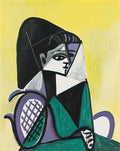 Pablo Picasso femme a la robe verte Art A4 Photo Print