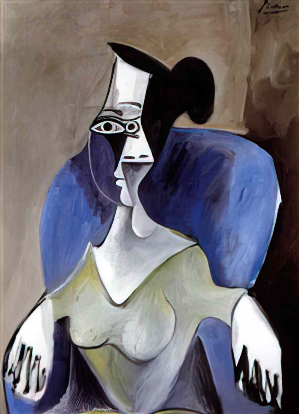 Pablo Picasso femme assise (4) Art A4 Photo Print
