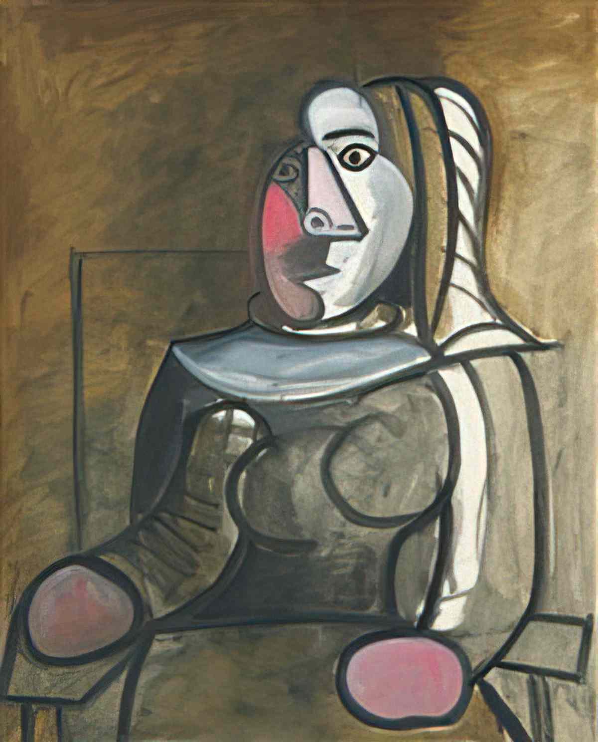 Pablo Picasso femme assise (dora maar) Art A4 Photo Print