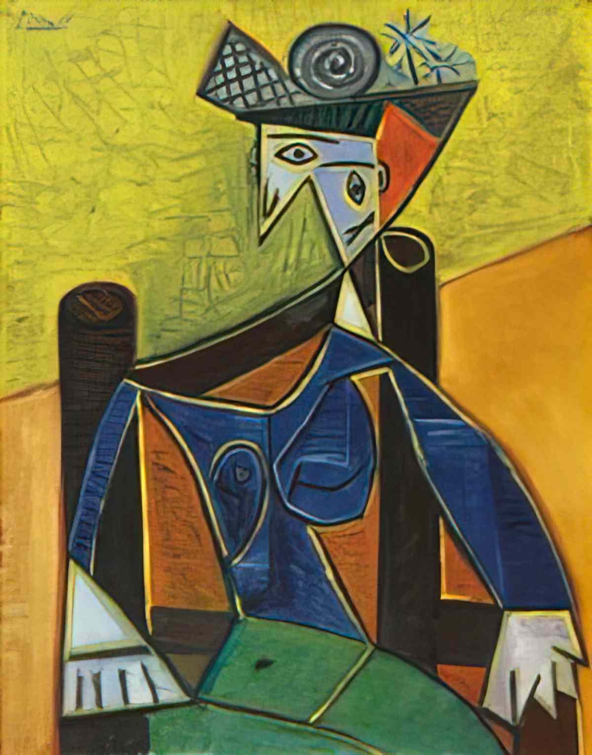Pablo Picasso femme assise dans un fauteuil (17) Art A4 Photo Print