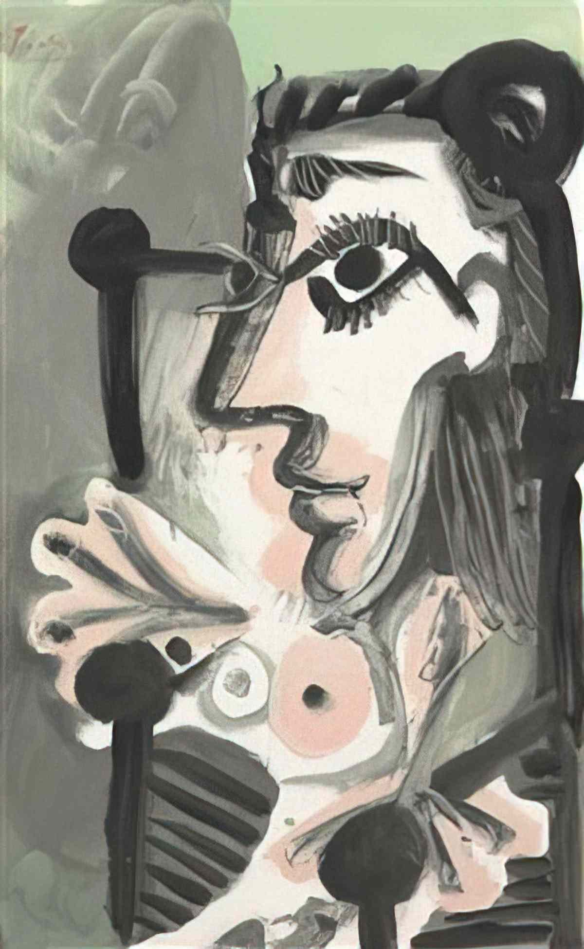 Pablo Picasso femme assise, buste Art A4 Photo Print