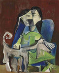 Pablo Picasso femme au chien (2) Art A4 Photo Print