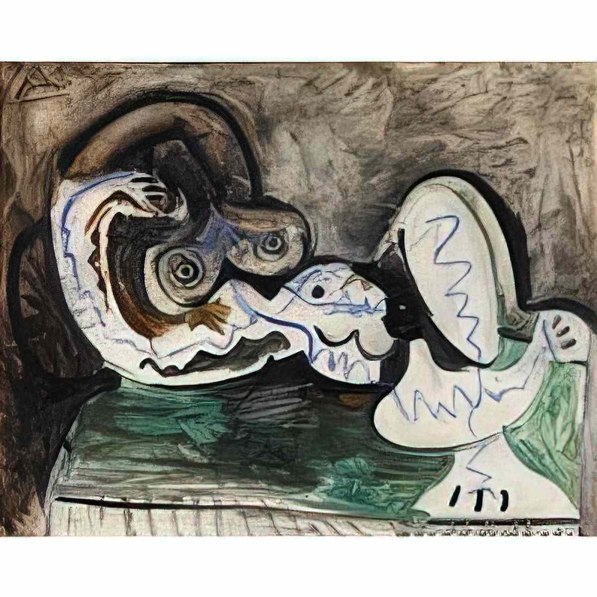 Pablo Picasso femme couchee (2) Art A4 Photo Print