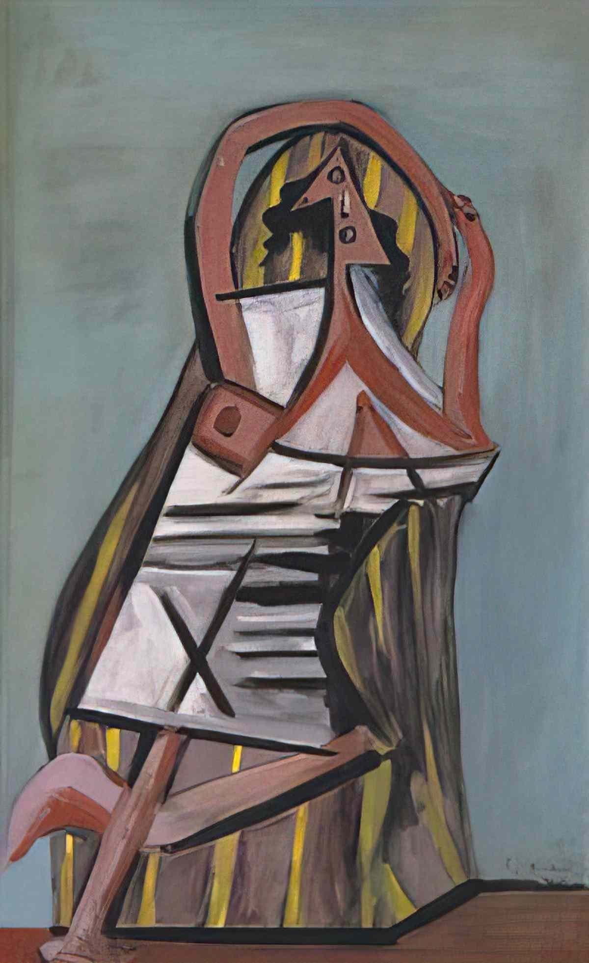 Pablo Picasso femme dans un fauteuil (4) Art A4 Photo Print