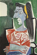 Pablo Picasso femme dans un fauteuil, les bras croises, buste Art A4 Photo Print