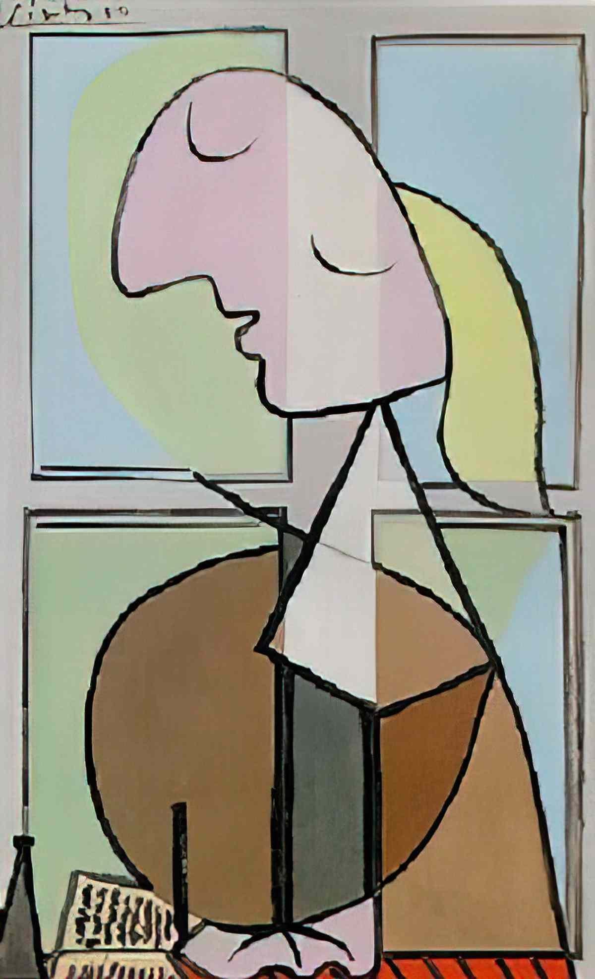 Pablo Picasso femme ecrivant Art A4 Photo Print