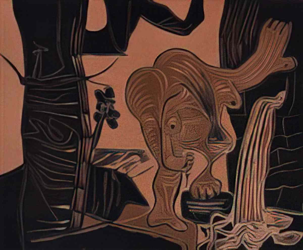 Pablo Picasso femme nue a la source Art A4 Photo Print