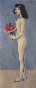 Pablo Picasso fillette a la corbeille fleurie Art A4 Photo Print