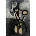 Pablo Picasso hibou sur une chaise (1) Art A4 Photo Print