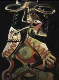 Pablo Picasso homme à la pipe Art A4 Photo Print