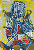 Pablo Picasso homme a la pipe (5) Art A4 Photo Print