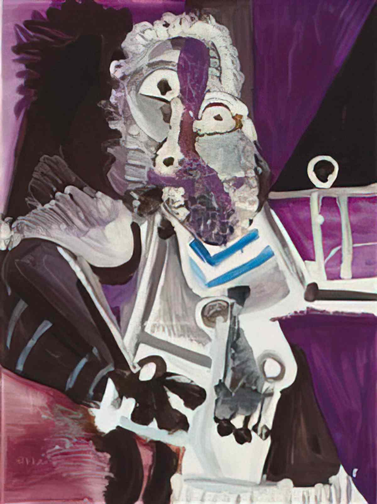 Pablo Picasso homme assis (mardi gras) Art A4 Photo Print