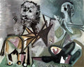 Pablo Picasso homme assis et centaure (1) Art A4 Photo Print