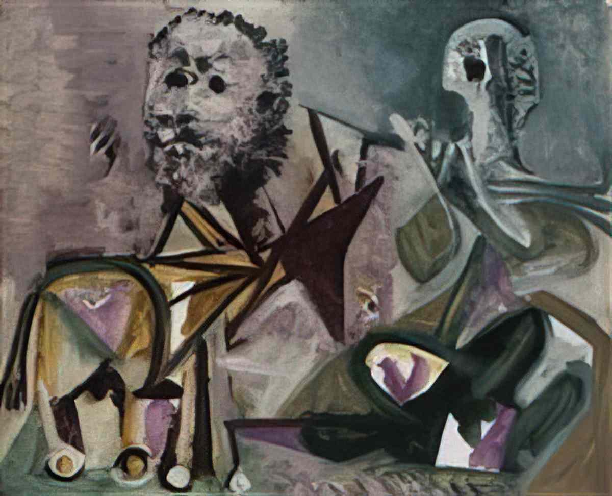 Pablo Picasso homme assise et centaure Art A4 Photo Print