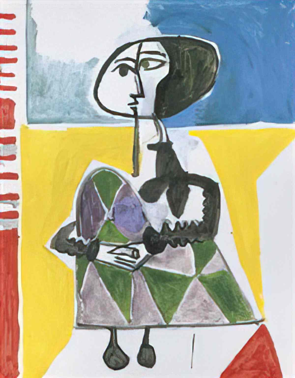 Pablo Picasso jacqueline accroupie Art A4 Photo Print