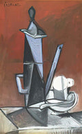 Pablo Picasso la cafetiere bleue (cafetiere et tasse) Art A4 Photo Print