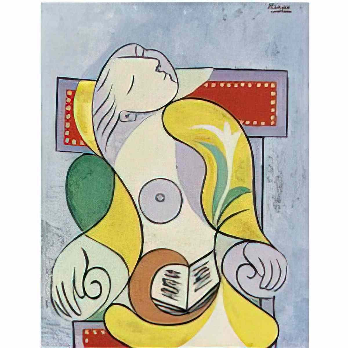 Pablo Picasso la lecture (3) Art A4 Photo Print
