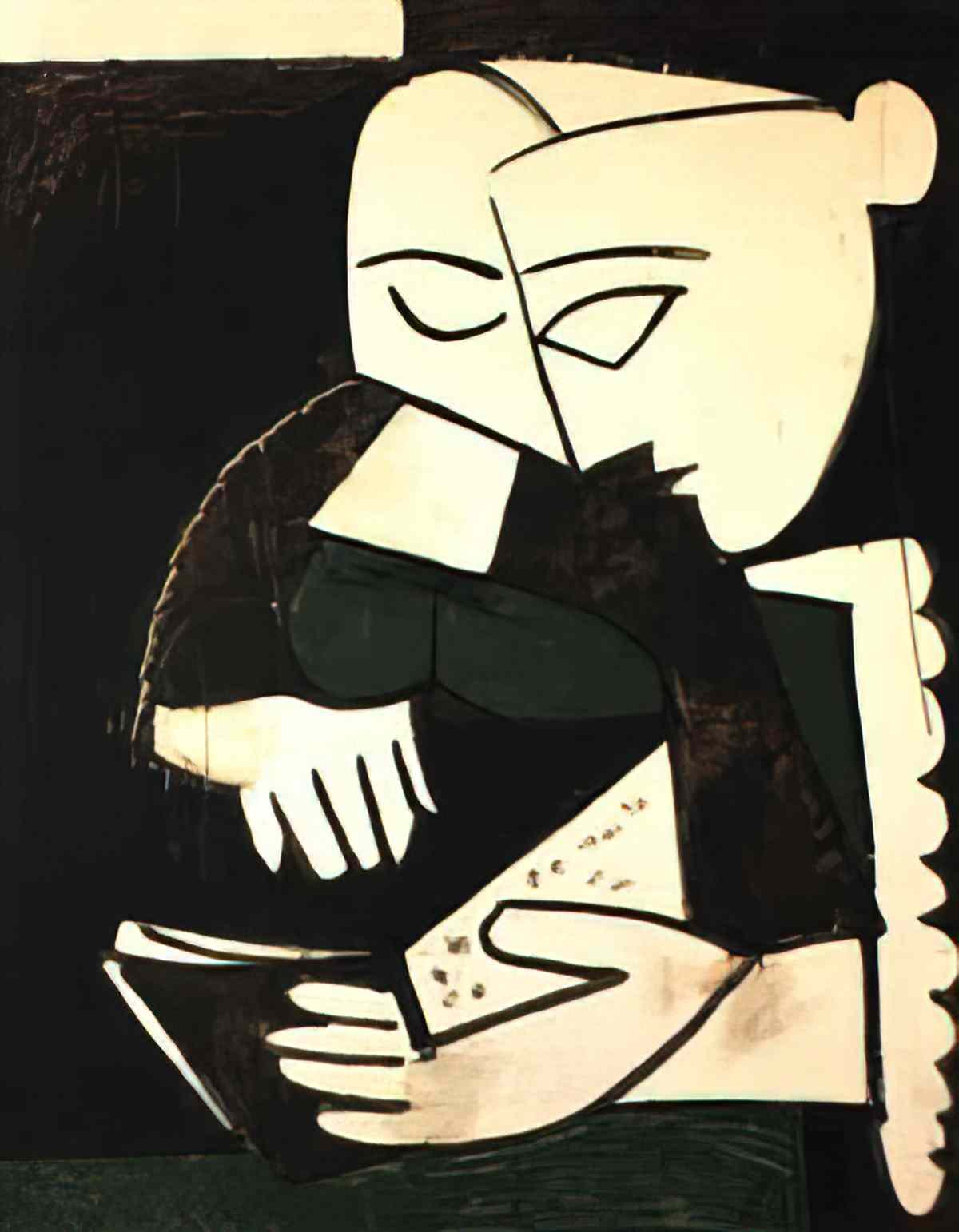 Pablo Picasso la lecture (4) Art A4 Photo Print