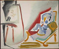 Pablo Picasso la peintre et son modele, 26 march Art A4 Photo Print