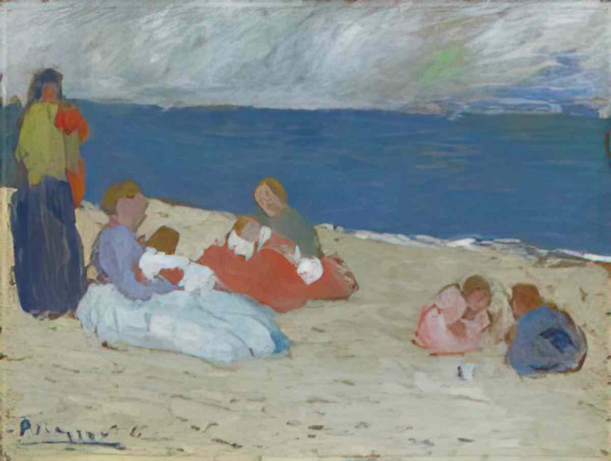 Pablo Picasso la plage Art A4 Photo Print