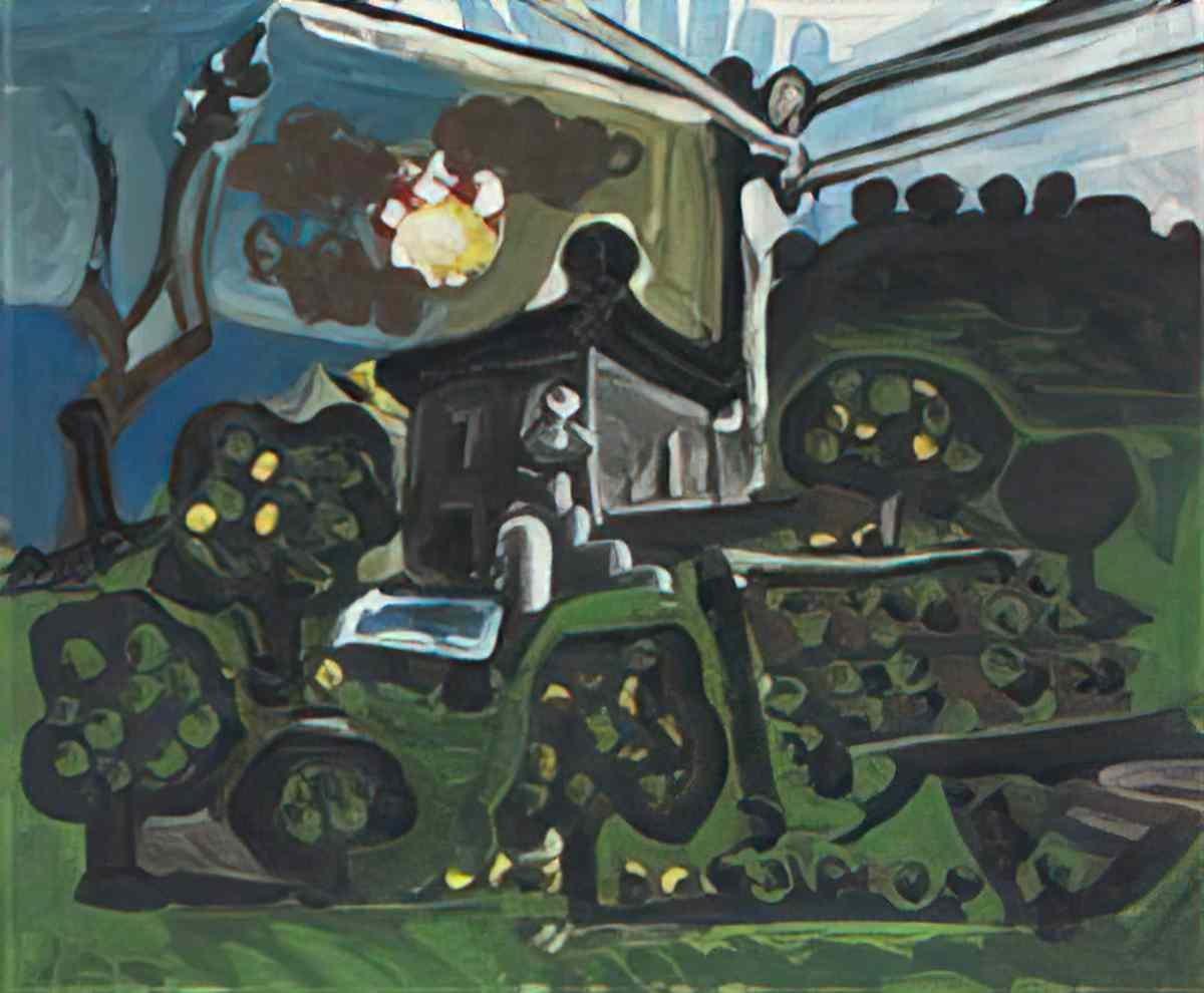 Pablo Picasso la villa au crepuscule Art A4 Photo Print