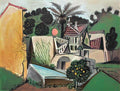 Pablo Picasso la villa au palmier (1) Art A4 Photo Print