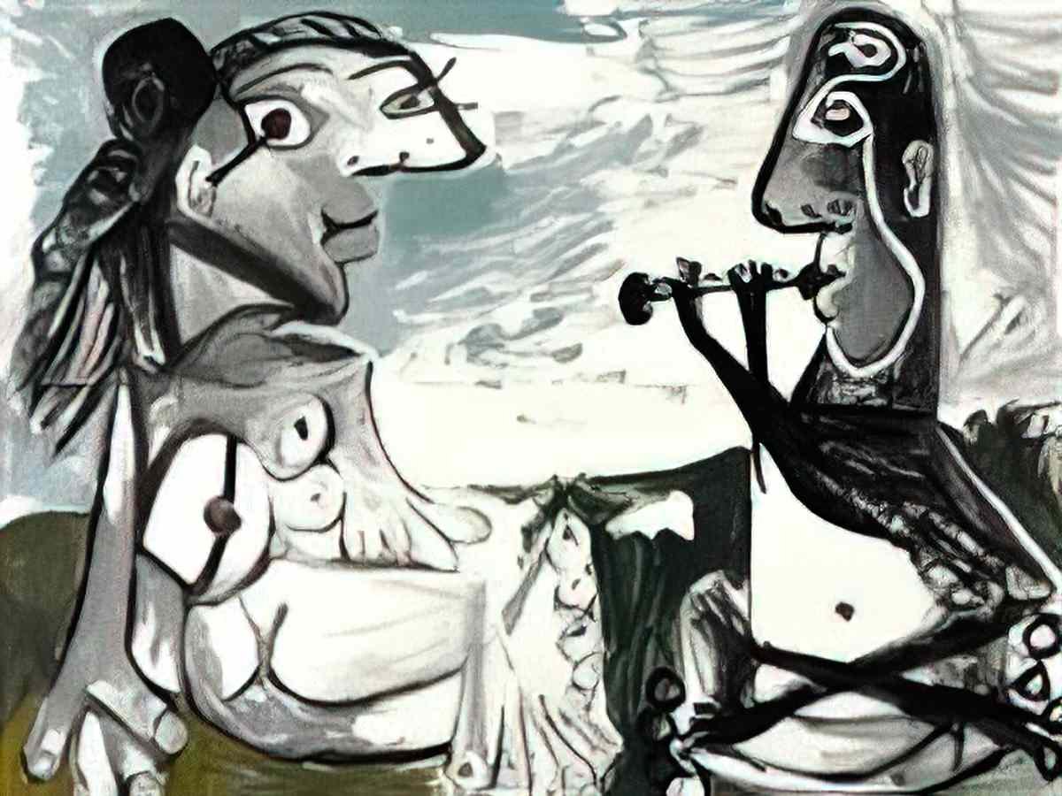 Pablo Picasso laubade (2) Art A4 Photo Print