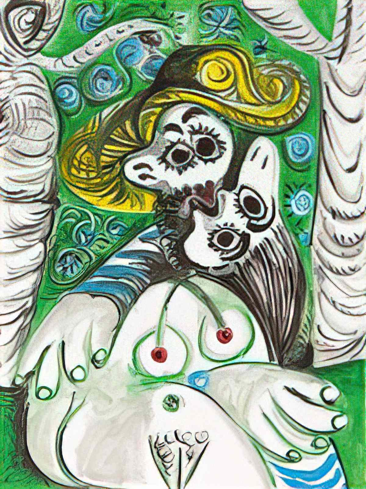 Pablo Picasso le baiser (3) Art A4 Photo Print