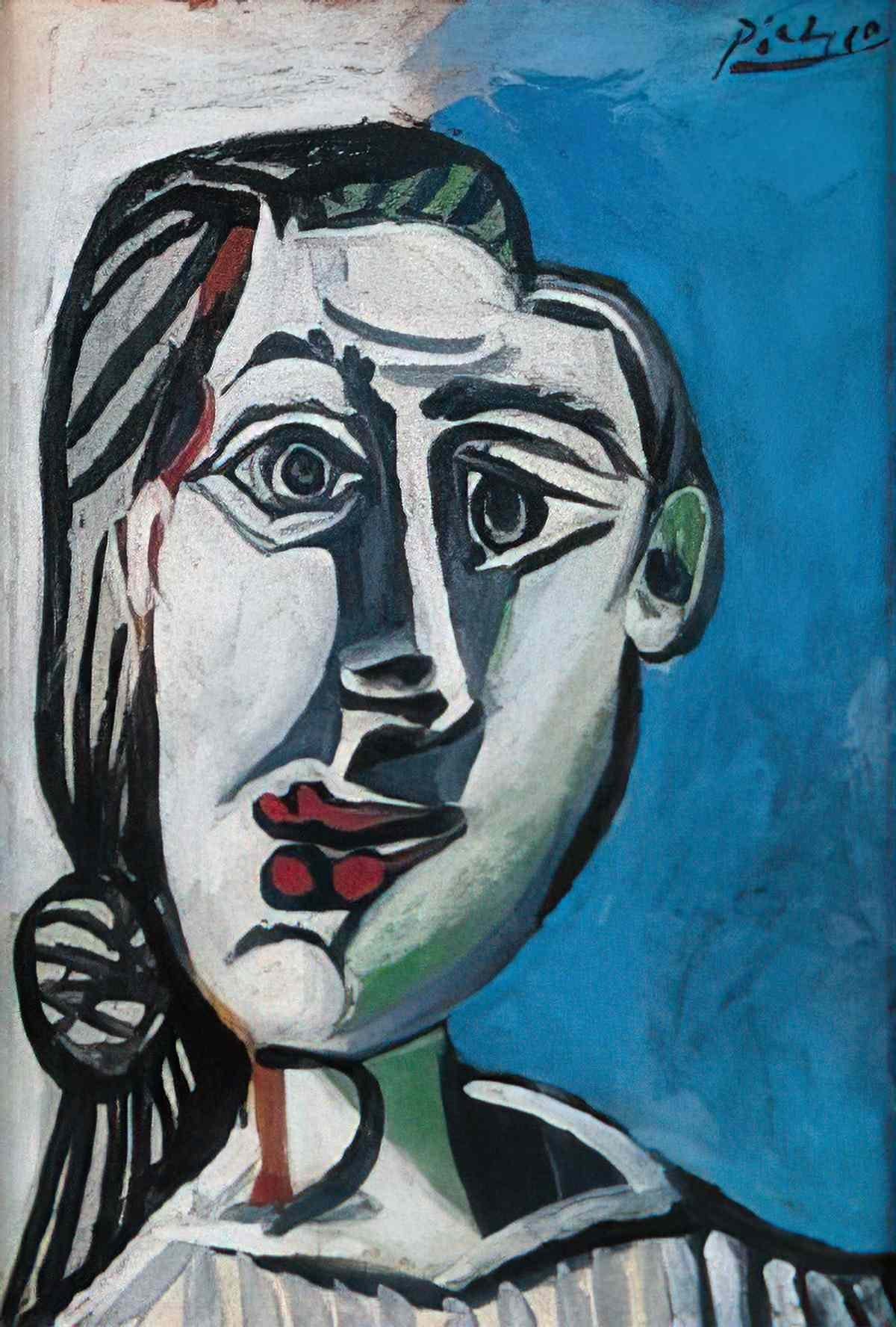Pablo Picasso le corsage rouge Art A4 Photo Print