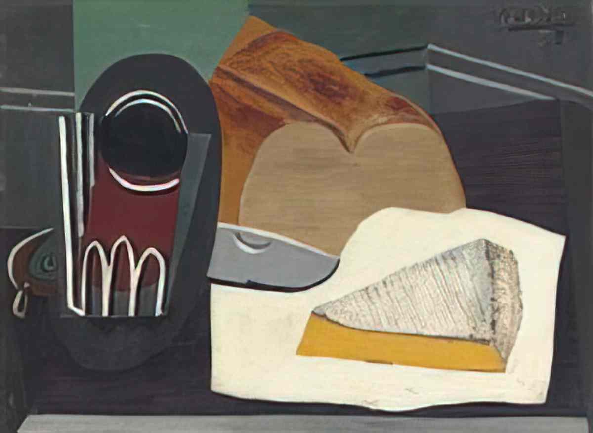 Pablo Picasso le dejeuner de louvrier (quart de brie) Art A4 Photo Print