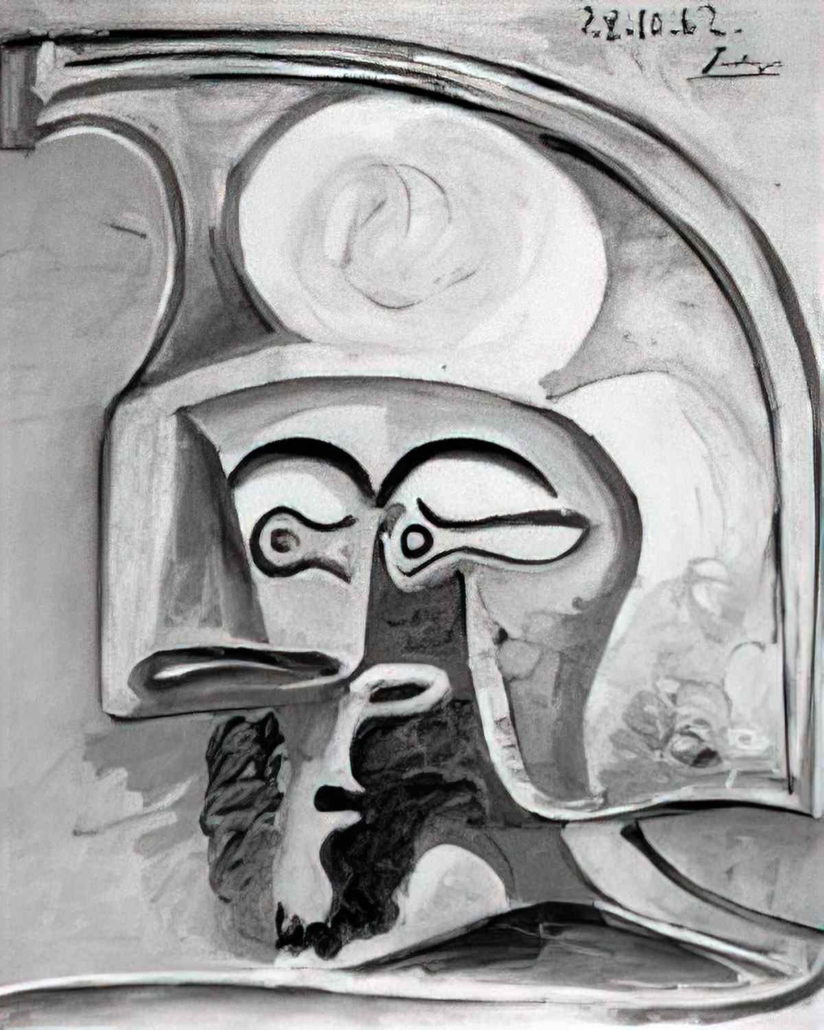 Pablo Picasso le guerrier (1) Art A4 Photo Print