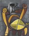 Pablo Picasso le hibou sur la chaise Art A4 Photo Print