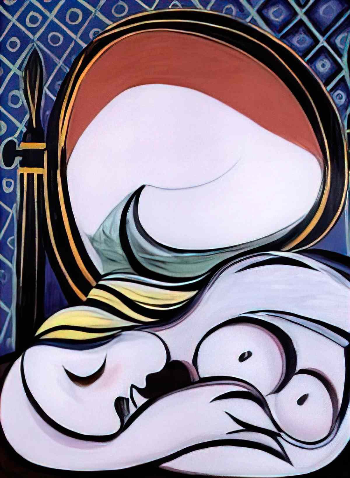 Pablo Picasso le miroir Art A4 Photo Print