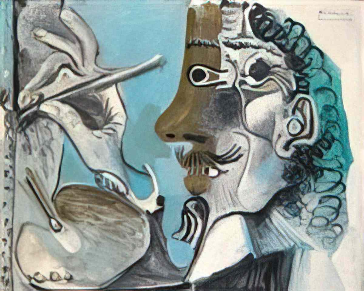 Pablo Picasso le peintre (5) Art A4 Photo Print