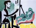 Pablo Picasso le peintre et son modele (15) Art A4 Photo Print
