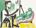 Pablo Picasso le peintre et son modele (18) Art A4 Photo Print