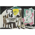 Pablo Picasso le peintre et son modele (25) Art A4 Photo Print