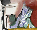 Pablo Picasso le peintre et son modele (27) Art A4 Photo Print