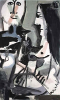 Pablo Picasso le peintre et son modele (2) Art A4 Photo Print