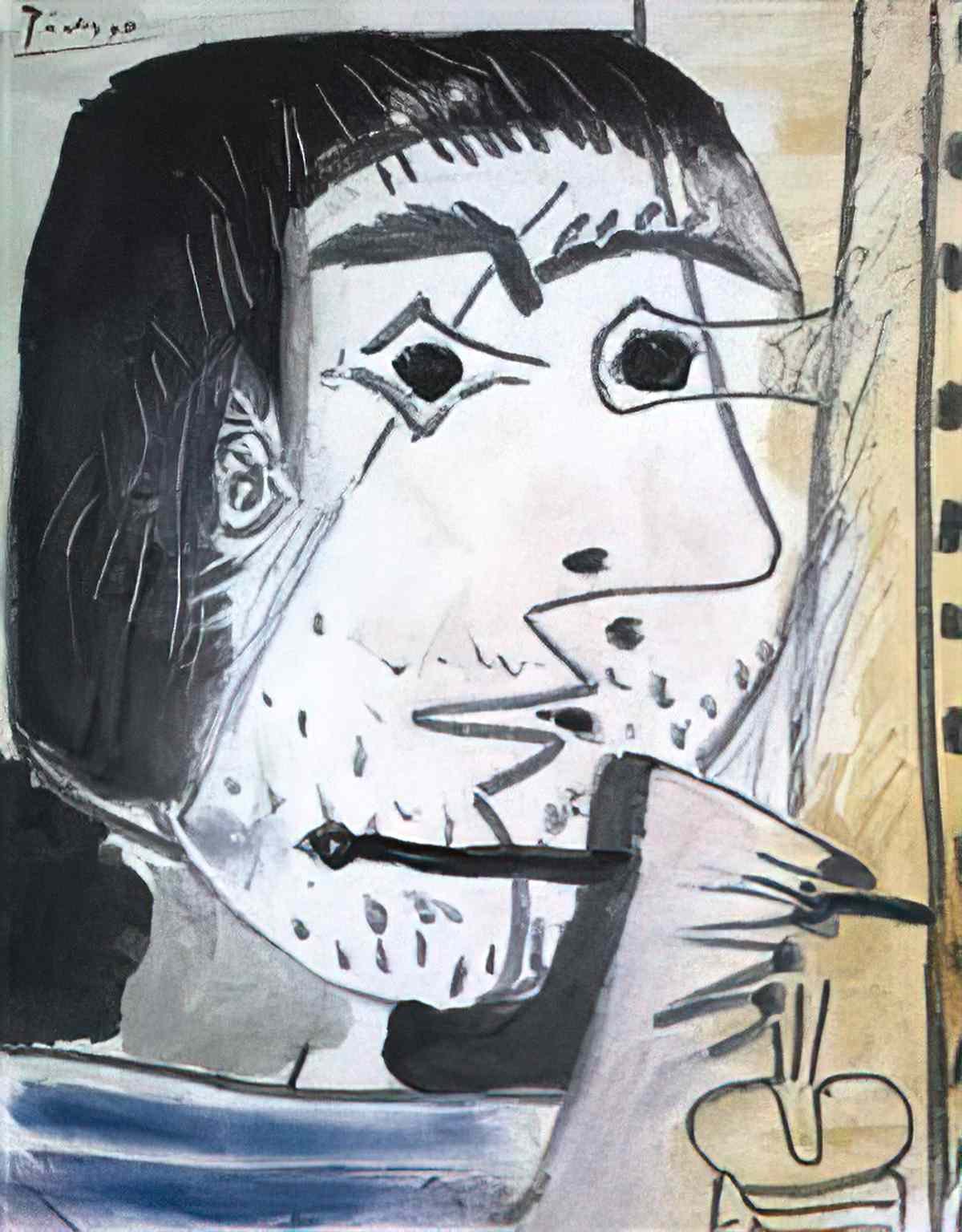 Pablo Picasso le peintre tete Art A4 Photo Print