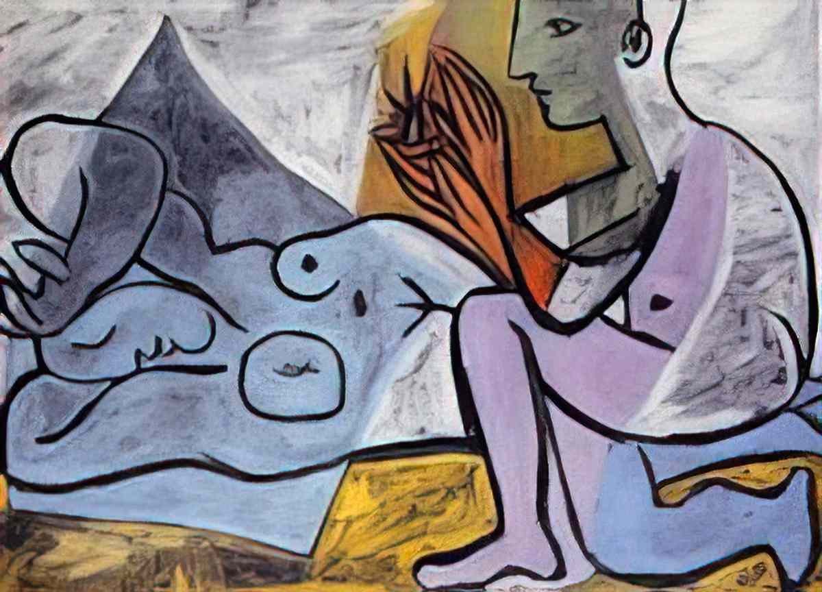 Pablo Picasso les amants Art A4 Photo Print