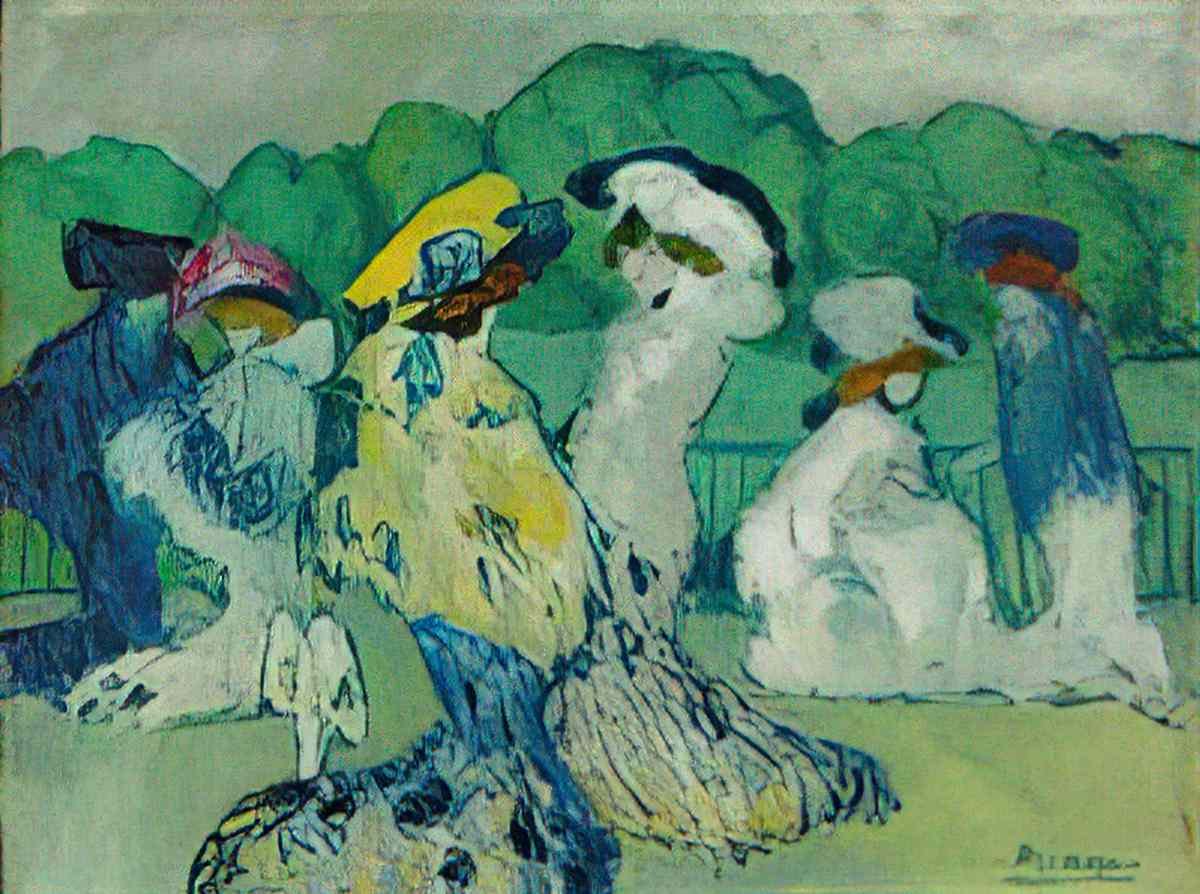 Pablo Picasso les courses a auteuil Art A4 Photo Print