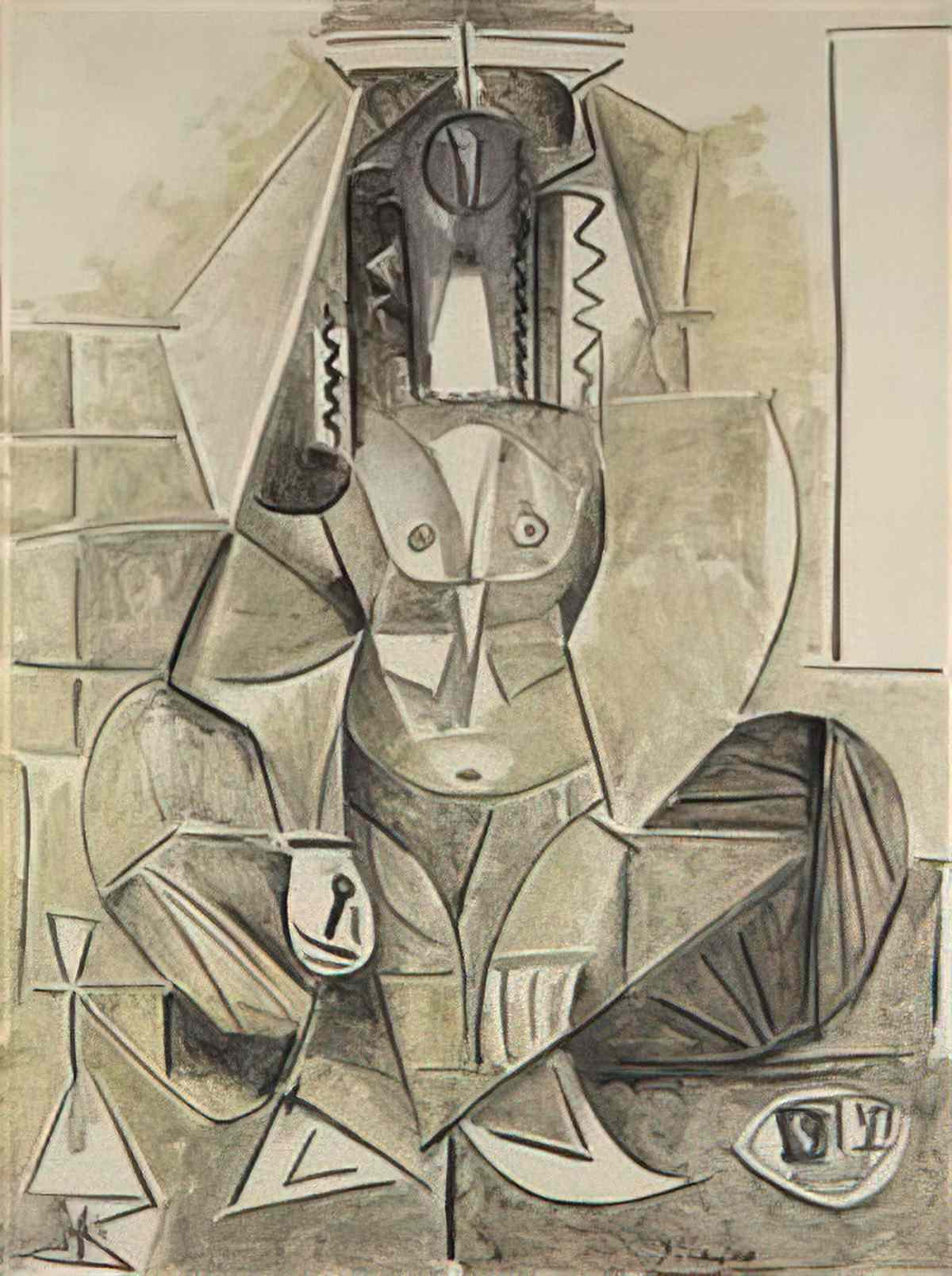 Pablo Picasso les femmes dalger, version l Art A4 Photo Print