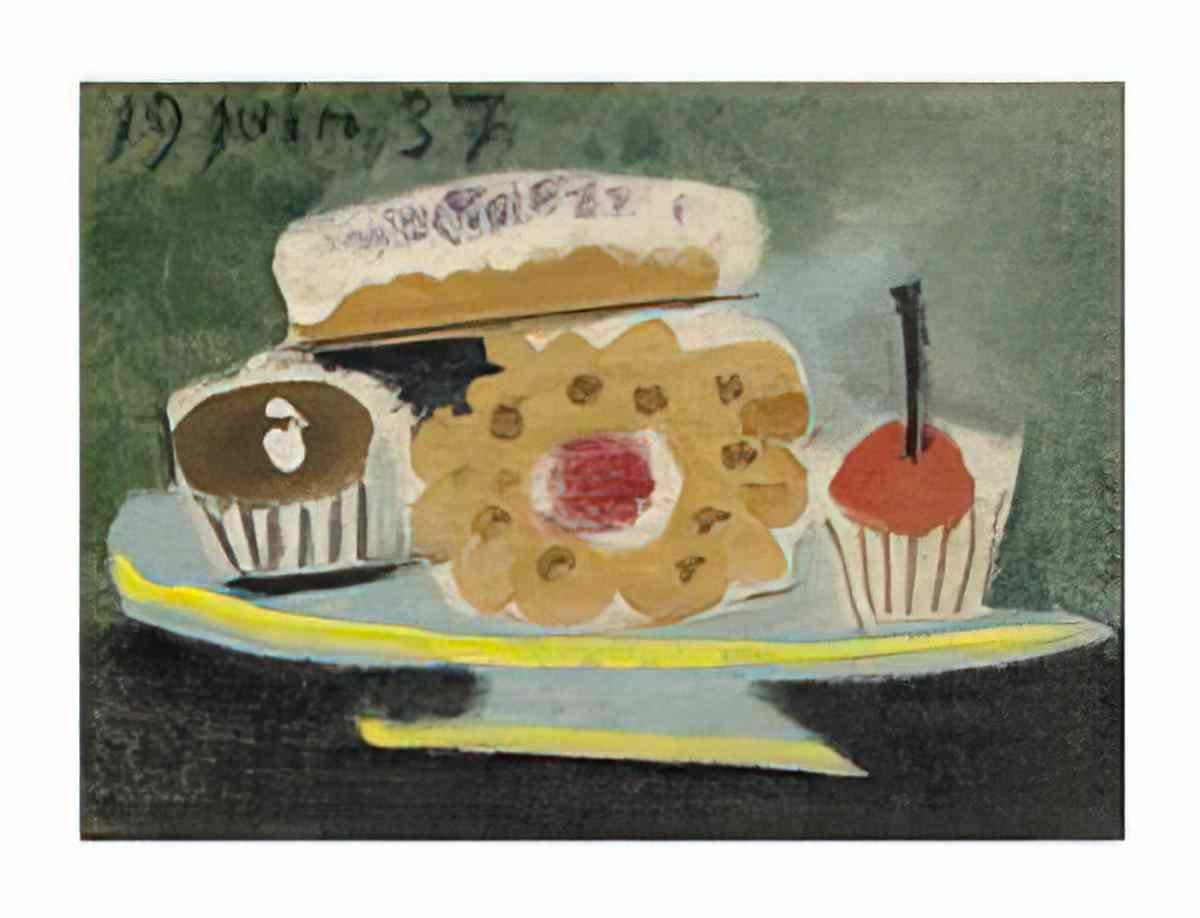 Pablo Picasso les gâteaux Art A4 Photo Print