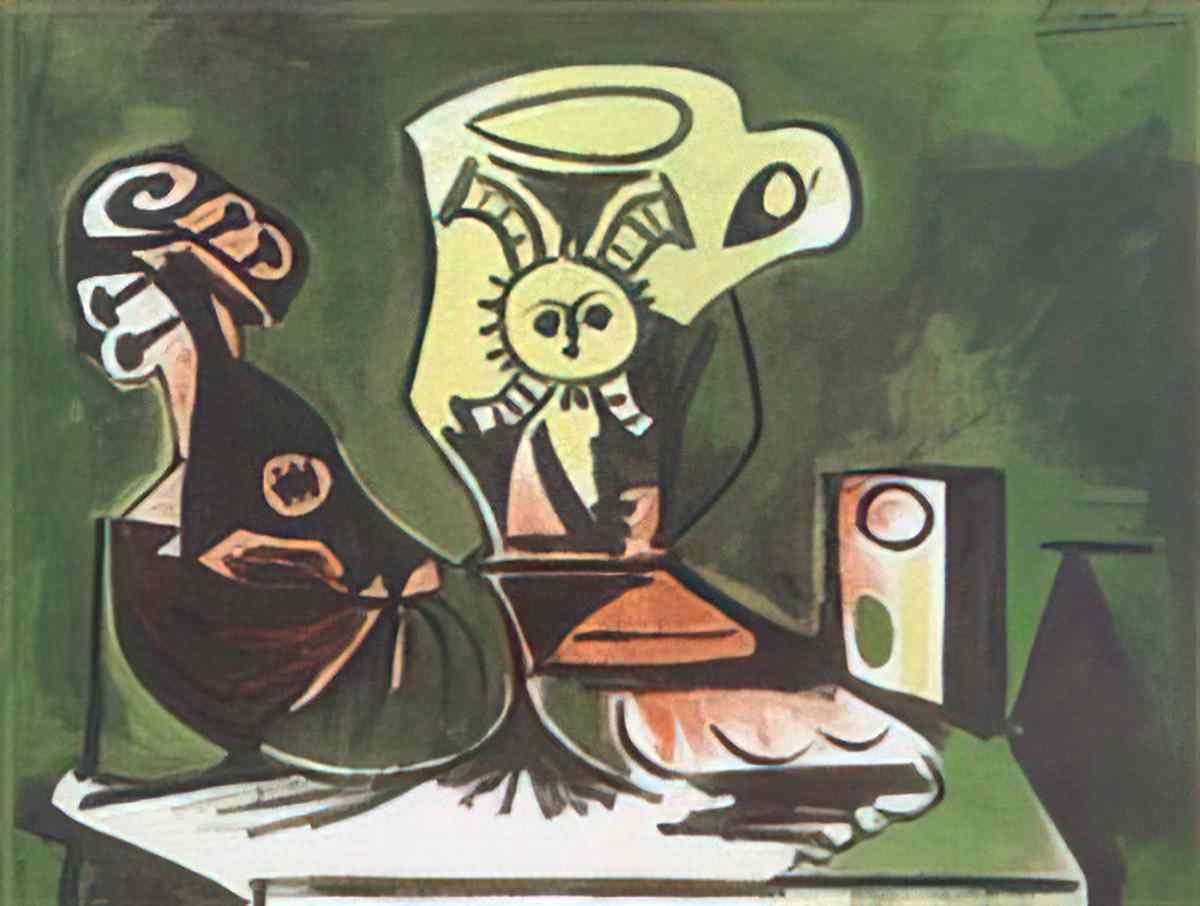 Pablo Picasso mandoline, cruche et verre Art A4 Photo Print