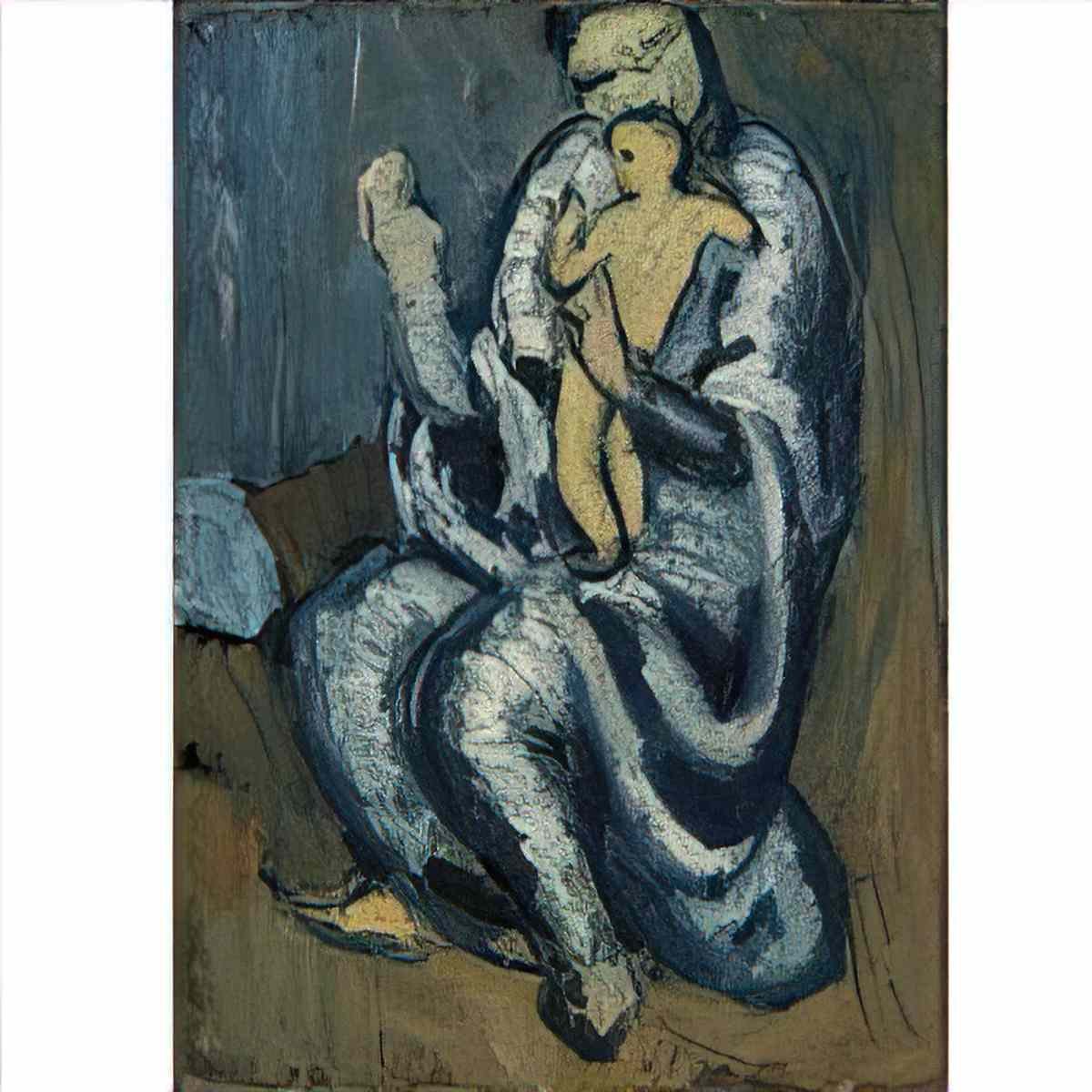 Pablo Picasso maternite (1) Art A4 Photo Print